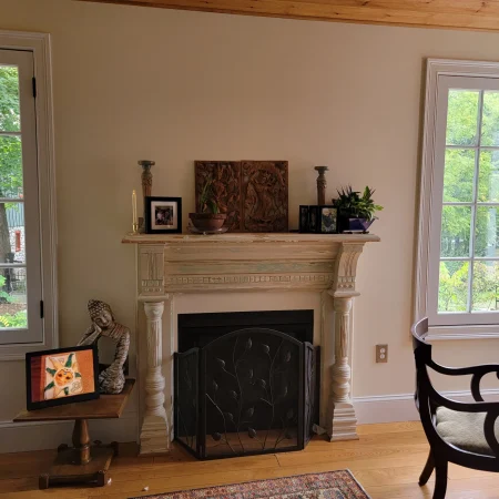 Moriarty Fireplace Area