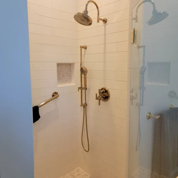Shepherdstown Bath Upgrade - Facing Walk In Shower